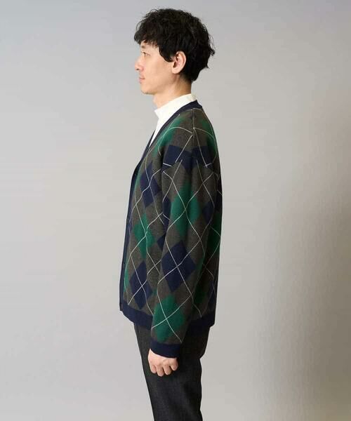 a.v.v / アー・ヴェ・ヴェ カーディガン・ボレロ | 【洗濯機で洗える】アーガイルジャカードニットカーディガン | 詳細13