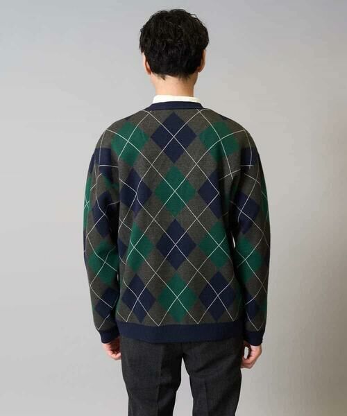 a.v.v / アー・ヴェ・ヴェ カーディガン・ボレロ | 【洗濯機で洗える】アーガイルジャカードニットカーディガン | 詳細14