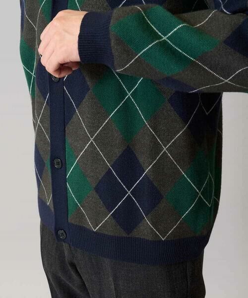 a.v.v / アー・ヴェ・ヴェ カーディガン・ボレロ | 【洗濯機で洗える】アーガイルジャカードニットカーディガン | 詳細17