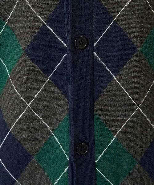 a.v.v / アー・ヴェ・ヴェ カーディガン・ボレロ | 【洗濯機で洗える】アーガイルジャカードニットカーディガン | 詳細18