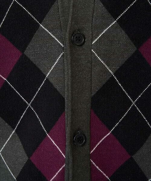 a.v.v / アー・ヴェ・ヴェ カーディガン・ボレロ | 【洗濯機で洗える】アーガイルジャカードニットカーディガン | 詳細19