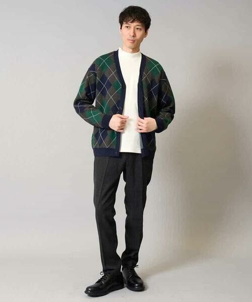 a.v.v / アー・ヴェ・ヴェ カーディガン・ボレロ | 【洗濯機で洗える】アーガイルジャカードニットカーディガン | 詳細2