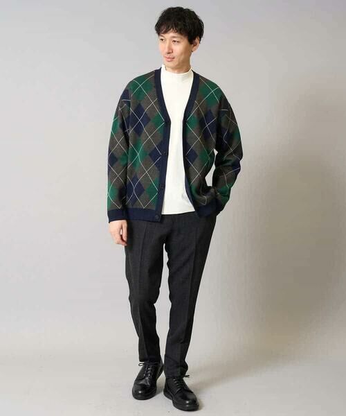 a.v.v / アー・ヴェ・ヴェ カーディガン・ボレロ | 【洗濯機で洗える】アーガイルジャカードニットカーディガン | 詳細3