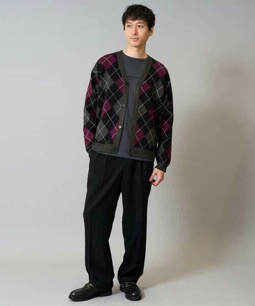 a.v.v / アー・ヴェ・ヴェ カーディガン・ボレロ | 【洗濯機で洗える】アーガイルジャカードニットカーディガン | 詳細5