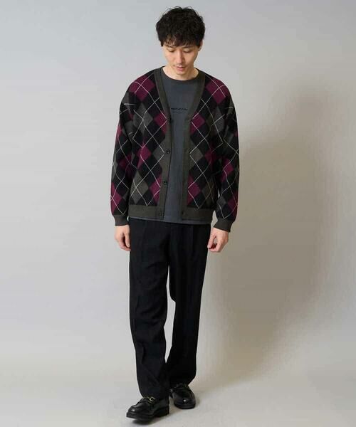 a.v.v / アー・ヴェ・ヴェ カーディガン・ボレロ | 【洗濯機で洗える】アーガイルジャカードニットカーディガン | 詳細7