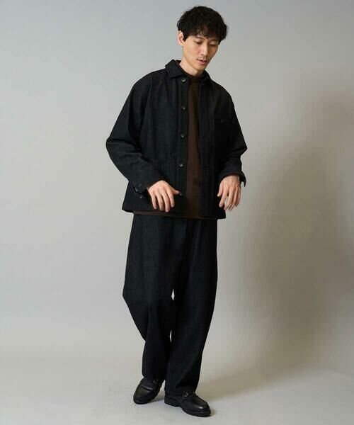 a.v.v / アー・ヴェ・ヴェ Gジャン・デニムジャケット | 【洗濯機で洗える】ワイドシルエットデニムカバーオール | 詳細1