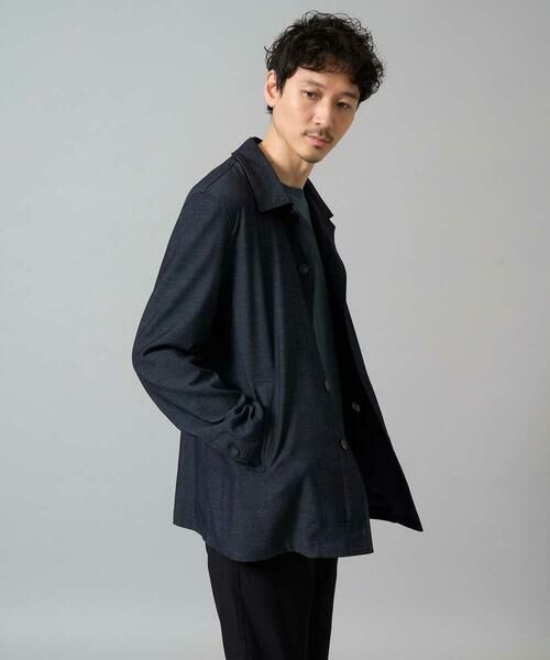 a.v.v / アー・ヴェ・ヴェ ステンカラーコート | 【イージーケア】デニムライクステンカラーコート【洗濯機で洗える】 | 詳細18