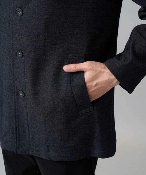 a.v.v / アー・ヴェ・ヴェ ステンカラーコート | 春の人気アウター【イージーケア】デニムライクステンカラーコート【洗濯機で洗える】 | 詳細30