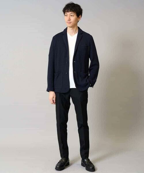 a.v.v / アー・ヴェ・ヴェ テーラードジャケット | 【イージーケア/ストレッチ】ハニカムジャージースマートジャケット【洗濯機で洗える】通勤/ビジネス/ジャケット〈ON/OFF SERIES〉 | 詳細10