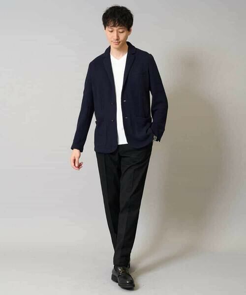 a.v.v / アー・ヴェ・ヴェ テーラードジャケット | 【イージーケア/ストレッチ】ハニカムジャージースマートジャケット【洗濯機で洗える】通勤/ビジネス/ジャケット〈ON/OFF SERIES〉 | 詳細11