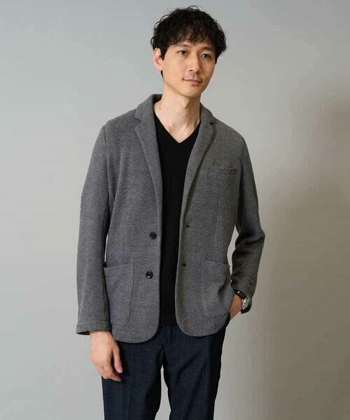 a.v.v / アー・ヴェ・ヴェ テーラードジャケット | 【イージーケア/ストレッチ】ハニカムジャージースマートジャケット【洗濯機で洗える】通勤/ビジネス/ジャケット〈ON/OFF SERIES〉 | 詳細16