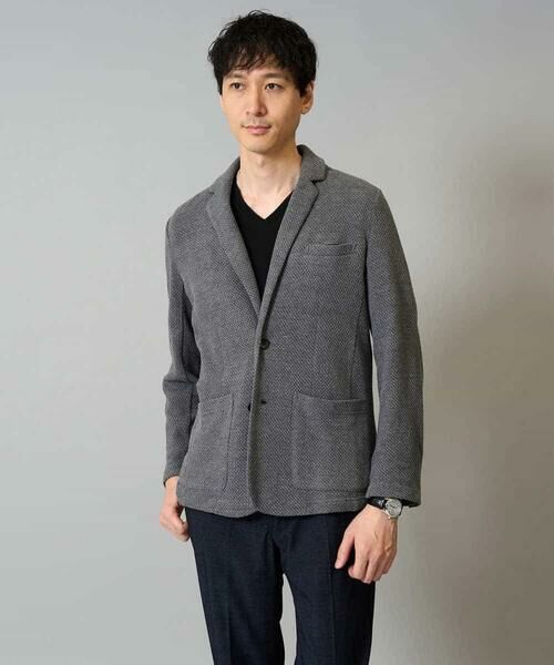 a.v.v / アー・ヴェ・ヴェ テーラードジャケット | 【イージーケア/ストレッチ】ハニカムジャージースマートジャケット【洗濯機で洗える】通勤/ビジネス/ジャケット〈ON/OFF SERIES〉 | 詳細17