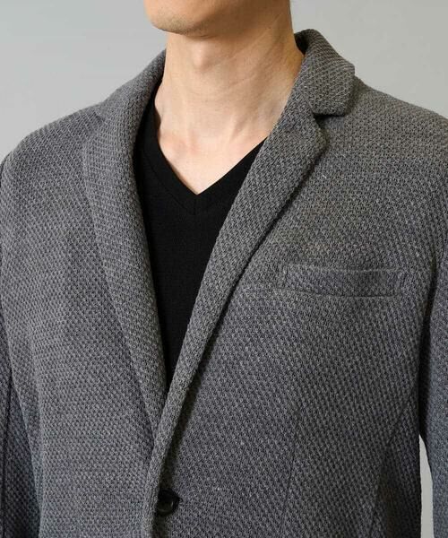 a.v.v / アー・ヴェ・ヴェ テーラードジャケット | 【イージーケア/ストレッチ】ハニカムジャージースマートジャケット【洗濯機で洗える】通勤/ビジネス/ジャケット〈ON/OFF SERIES〉 | 詳細20