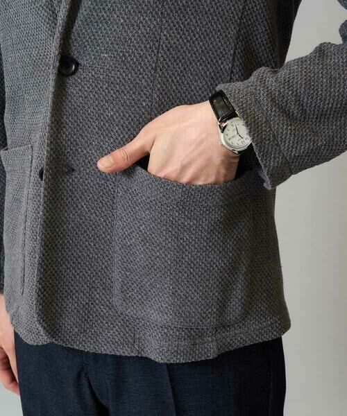 a.v.v / アー・ヴェ・ヴェ テーラードジャケット | 【イージーケア/ストレッチ】ハニカムジャージースマートジャケット【洗濯機で洗える】通勤/ビジネス/ジャケット〈ON/OFF SERIES〉 | 詳細22