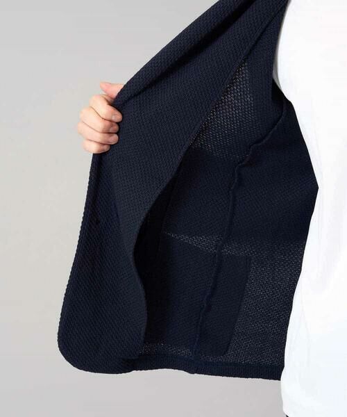 a.v.v / アー・ヴェ・ヴェ テーラードジャケット | 【イージーケア/ストレッチ】ハニカムジャージースマートジャケット【洗濯機で洗える】通勤/ビジネス/ジャケット〈ON/OFF SERIES〉 | 詳細24