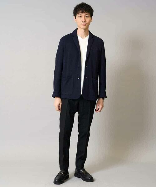 a.v.v / アー・ヴェ・ヴェ テーラードジャケット | 【イージーケア/ストレッチ】ハニカムジャージースマートジャケット【洗濯機で洗える】通勤/ビジネス/ジャケット〈ON/OFF SERIES〉 | 詳細9