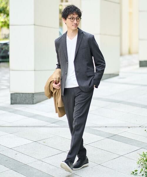 a.v.v / アー・ヴェ・ヴェ テーラードジャケット | 【イージーケア/シワになりにくい】スマートジャケット 秋リライト【洗濯機で洗える/ストレッチ】〈ON/OFF SERIES〉 | 詳細1