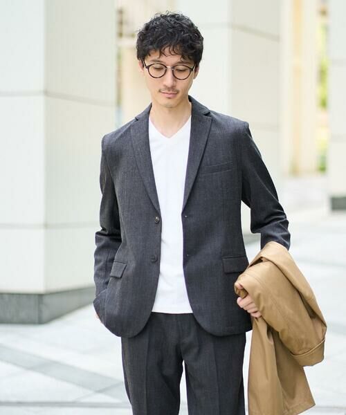 a.v.v / アー・ヴェ・ヴェ テーラードジャケット | 【イージーケア/シワになりにくい】スマートジャケット 秋リライト【洗濯機で洗える/ストレッチ】〈ON/OFF SERIES〉 | 詳細16