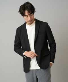 a.v.v / アー・ヴェ・ヴェ テーラードジャケット | 【イージーケア】デニムライクストレッチ裏起毛テーラードジャケット【洗濯機で洗える】〈ON/OFF SERIES〉