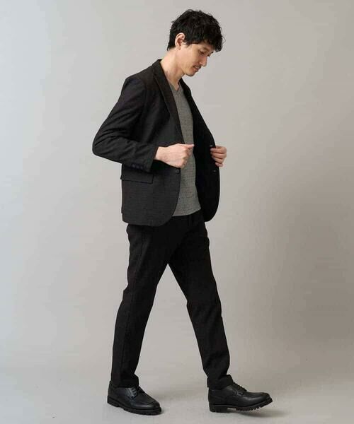 a.v.v / アー・ヴェ・ヴェ テーラードジャケット | 【イージーケア】デニムライクストレッチ裏起毛テーラードジャケット【洗濯機で洗える】〈ON/OFF SERIES〉 | 詳細11