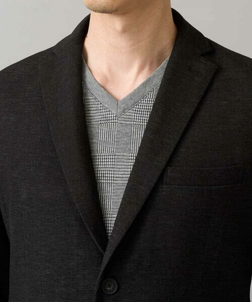 a.v.v / アー・ヴェ・ヴェ テーラードジャケット | 【イージーケア】デニムライクストレッチ裏起毛テーラードジャケット【洗濯機で洗える】〈ON/OFF SERIES〉 | 詳細19