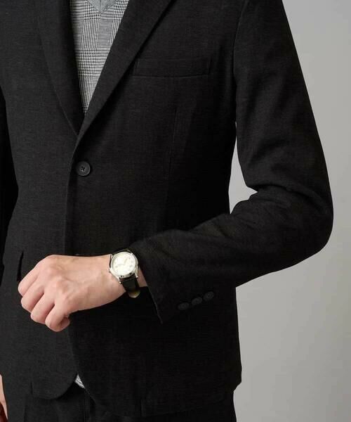 a.v.v / アー・ヴェ・ヴェ テーラードジャケット | 【イージーケア】デニムライクストレッチ裏起毛テーラードジャケット【洗濯機で洗える】〈ON/OFF SERIES〉 | 詳細20