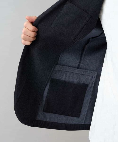 a.v.v / アー・ヴェ・ヴェ テーラードジャケット | 【イージーケア】デニムライクストレッチ裏起毛テーラードジャケット【洗濯機で洗える】〈ON/OFF SERIES〉 | 詳細23