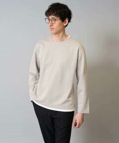 a.v.v / アー・ヴェ・ヴェ カットソー | 【イージーケア毛玉になりにくい】シャンブレーフェイクレイヤードカットソー【洗濯機で洗える】