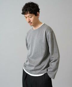 a.v.v / アー・ヴェ・ヴェ カットソー | 【イージーケア毛玉になりにくい】シャンブレーフェイクレイヤードカットソー【洗濯機で洗える】