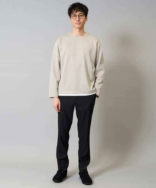 a.v.v / アー・ヴェ・ヴェ カットソー | 【イージーケア毛玉になりにくい】シャンブレーフェイクレイヤードカットソー【洗濯機で洗える】 | 詳細1