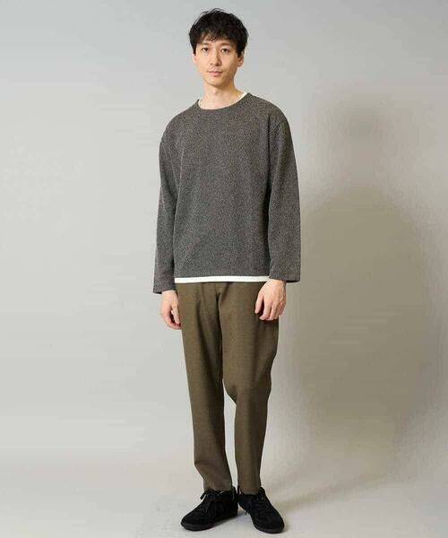 a.v.v / アー・ヴェ・ヴェ カットソー | 【イージーケア毛玉になりにくい】シャンブレーフェイクレイヤードカットソー【洗濯機で洗える】 | 詳細11