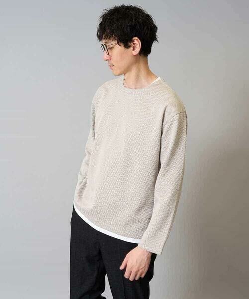 a.v.v / アー・ヴェ・ヴェ カットソー | 【イージーケア毛玉になりにくい】シャンブレーフェイクレイヤードカットソー【洗濯機で洗える】 | 詳細18