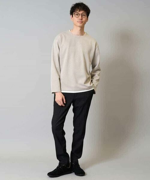 a.v.v / アー・ヴェ・ヴェ カットソー | 【イージーケア毛玉になりにくい】シャンブレーフェイクレイヤードカットソー【洗濯機で洗える】 | 詳細2