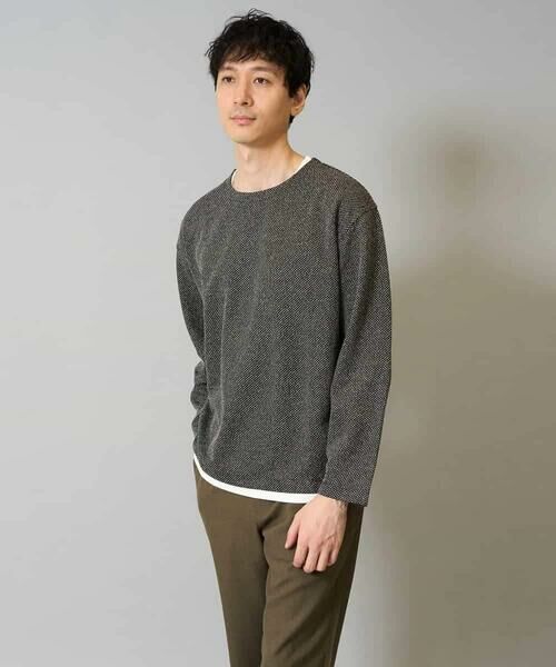 a.v.v / アー・ヴェ・ヴェ カットソー | 【イージーケア毛玉になりにくい】シャンブレーフェイクレイヤードカットソー【洗濯機で洗える】 | 詳細25