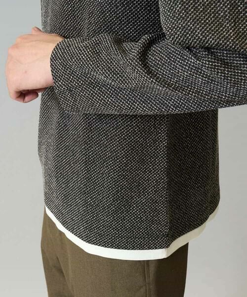 a.v.v / アー・ヴェ・ヴェ カットソー | 【イージーケア毛玉になりにくい】シャンブレーフェイクレイヤードカットソー【洗濯機で洗える】 | 詳細30