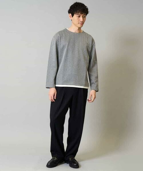 a.v.v / アー・ヴェ・ヴェ カットソー | 【イージーケア毛玉になりにくい】シャンブレーフェイクレイヤードカットソー【洗濯機で洗える】 | 詳細7