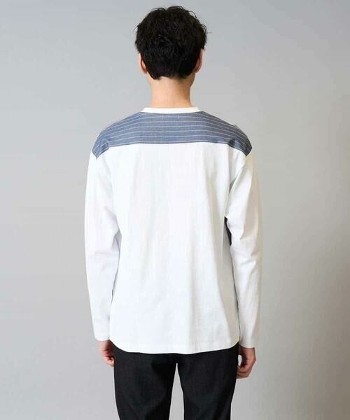 a.v.v / アー・ヴェ・ヴェ カットソー | 【洗濯機で洗える】ストライプ切替カットソー | 詳細7