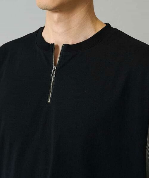 a.v.v / アー・ヴェ・ヴェ カットソー | 【洗濯機で洗える】ハーフジップバックシャン切替長袖カットソー　ロンT | 詳細10