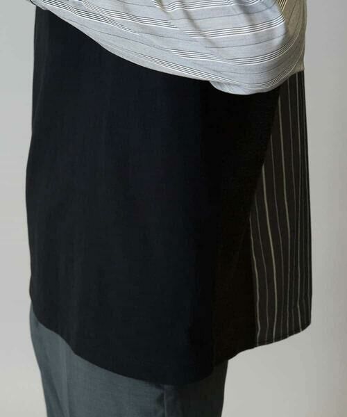 a.v.v / アー・ヴェ・ヴェ カットソー | 【洗濯機で洗える】ハーフジップバックシャン切替長袖カットソー　ロンT | 詳細12