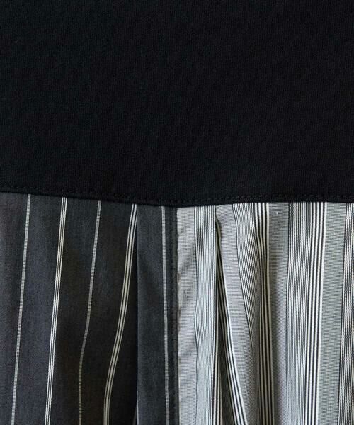 a.v.v / アー・ヴェ・ヴェ カットソー | 【洗濯機で洗える】ハーフジップバックシャン切替長袖カットソー　ロンT | 詳細13