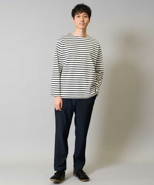 a.v.v / アー・ヴェ・ヴェ カットソー | 【綿100％】ボーダーワイドシルエットカットソー　長袖　ロンT | 詳細1