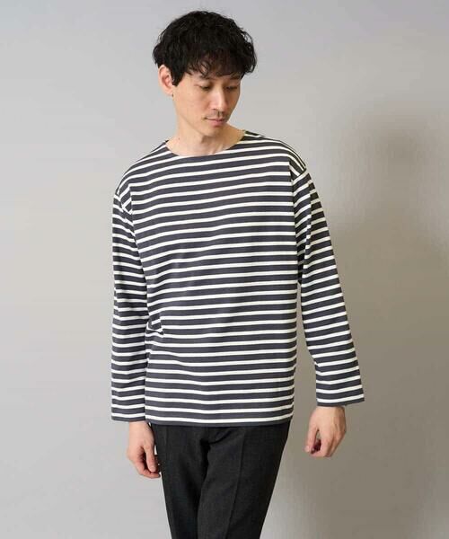 a.v.v / アー・ヴェ・ヴェ カットソー | 【綿100％】ボーダーワイドシルエットカットソー　長袖　ロンT | 詳細17
