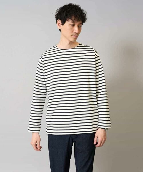 a.v.v / アー・ヴェ・ヴェ カットソー | 【綿100％】ボーダーワイドシルエットカットソー　長袖　ロンT | 詳細21