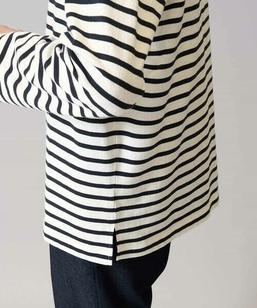 a.v.v / アー・ヴェ・ヴェ カットソー | 【綿100％】ボーダーワイドシルエットカットソー　長袖　ロンT | 詳細26