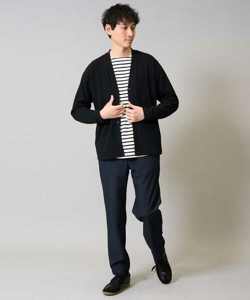 a.v.v / アー・ヴェ・ヴェ カットソー | 【綿100％】ボーダーワイドシルエットカットソー　長袖　ロンT | 詳細7