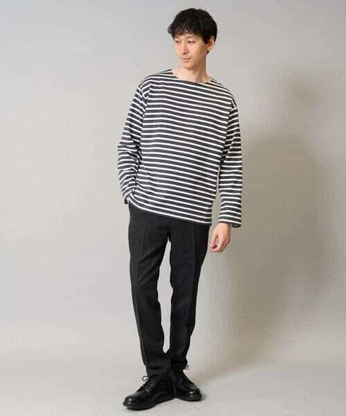 a.v.v / アー・ヴェ・ヴェ カットソー | 【綿100％】ボーダーワイドシルエットカットソー　長袖　ロンT | 詳細9