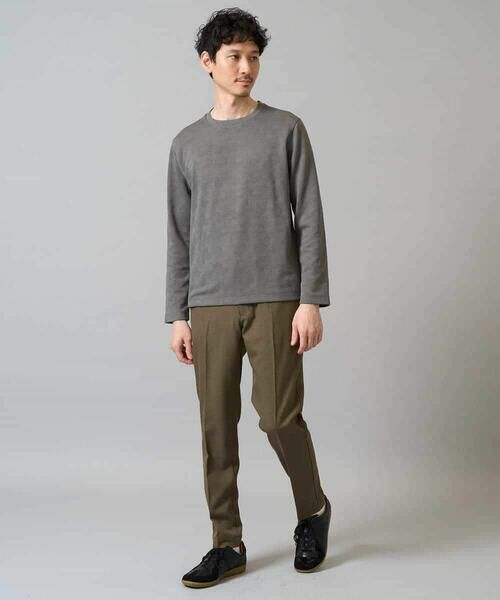 a.v.v / アー・ヴェ・ヴェ カットソー | 【イージーケア/洗濯機で洗える】幾何ジャカードクルーネックＴシャツ　〈ON/OFF SERIES〉 | 詳細15