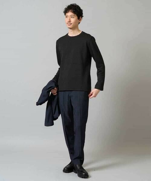 a.v.v / アー・ヴェ・ヴェ カットソー | 【イージーケア/洗濯機で洗える】幾何ジャカードクルーネックＴシャツ　〈ON/OFF SERIES〉 | 詳細19