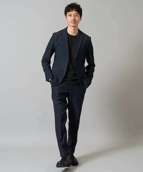 a.v.v / アー・ヴェ・ヴェ カットソー | 【イージーケア/洗濯機で洗える】幾何ジャカードクルーネックＴシャツ　〈ON/OFF SERIES〉 | 詳細23