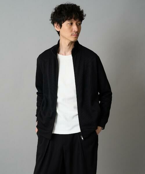 a.v.v / アー・ヴェ・ヴェ カットソー | 【イージーケア/洗濯機で洗える】幾何ジャカードクルーネックＴシャツ　〈ON/OFF SERIES〉 | 詳細27